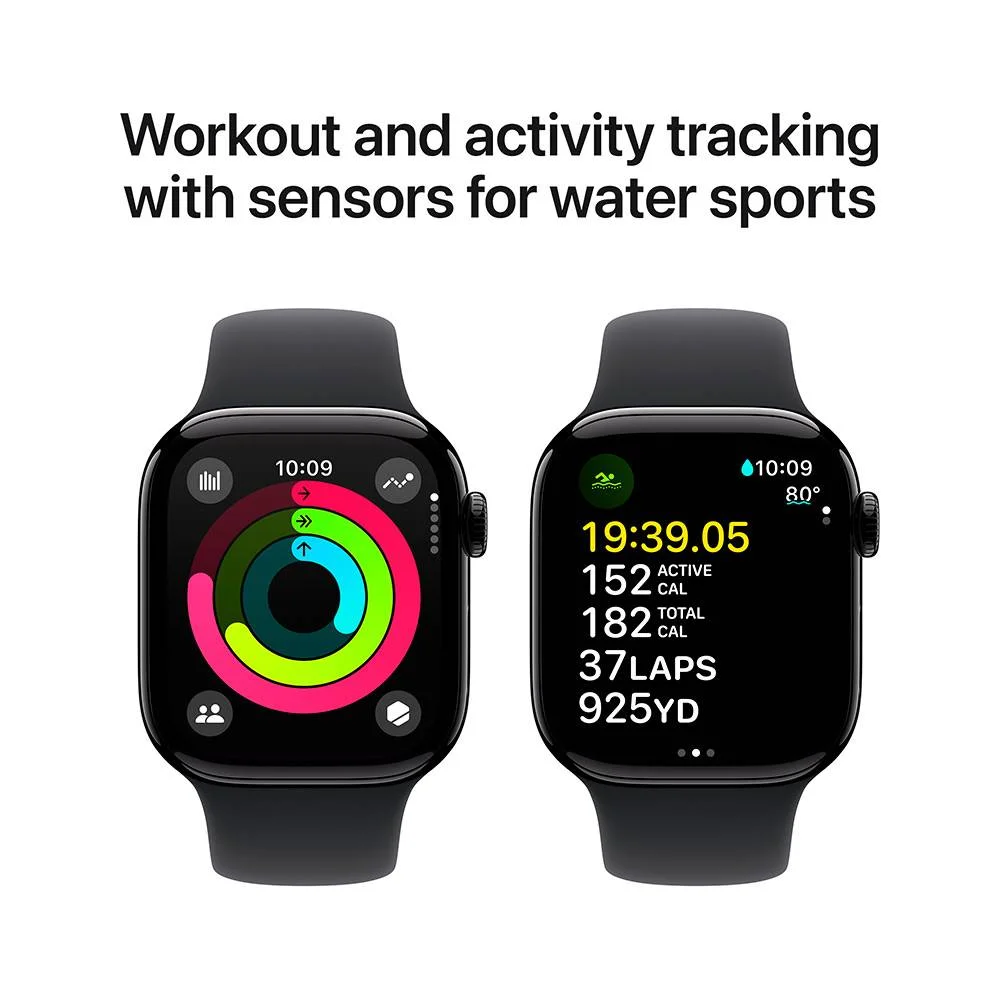 Smartwatch Apple Series 10 Gps 42mm Preto C/ Bracelete M/L