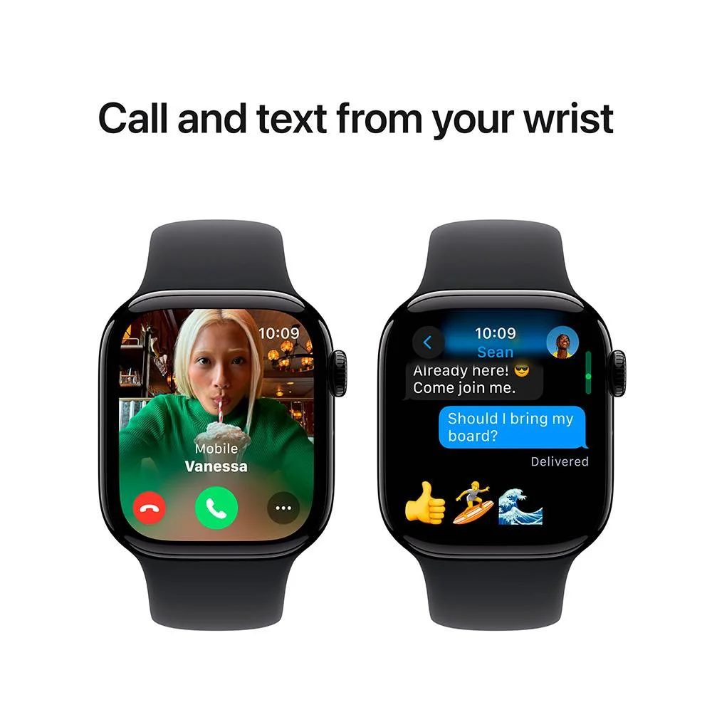 Smartwatch Apple Series 10 Gps 42mm Preto C/ Bracelete M/L