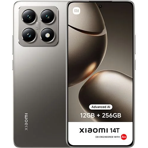 Smartphone Xiaomi 14T 12/256GB Cinza Titânio
