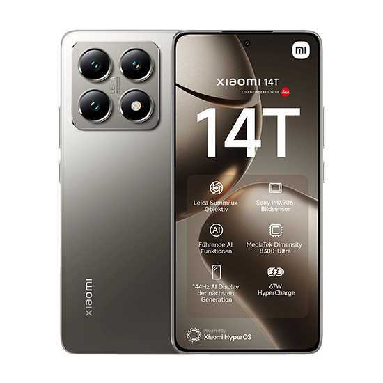 Smartphone Xiaomi 14t 12/256gb Cinza Titânio