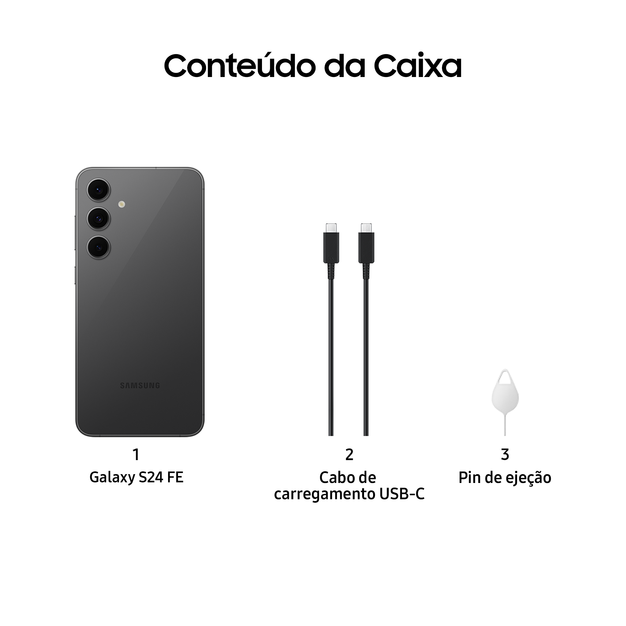 Smartphone Samsung Galaxy S24 Fe 8/256gb Grafite