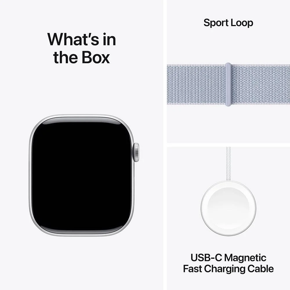 Smartwatch Apple Watch Series 10 Gps 46mm C/ Pulseira Loop Desportiva Nuvem Azul