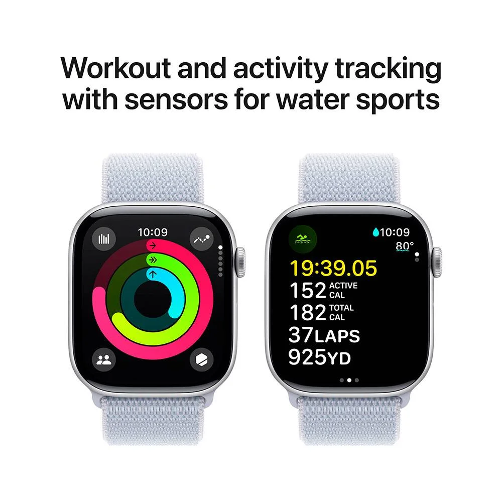 Smartwatch Apple Watch Series 10 Gps 46mm C/ Pulseira Loop Desportiva Nuvem Azul