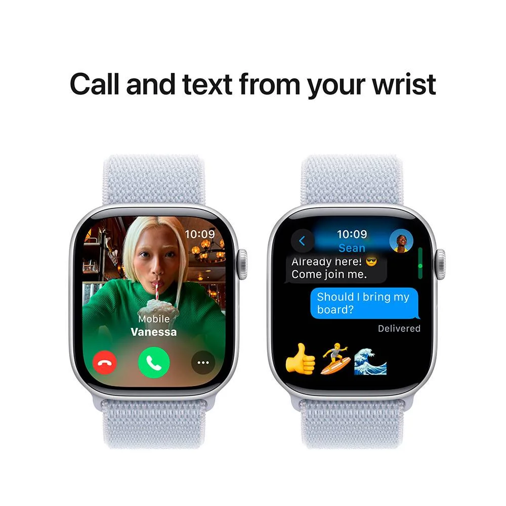 Smartwatch Apple Watch Series 10 Gps 46mm C/ Pulseira Loop Desportiva Nuvem Azul