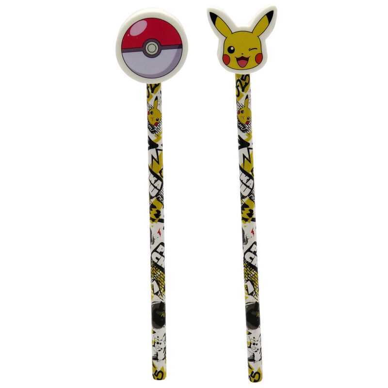 Lapiz com Borracha Pokemon Pikachu Surtido
