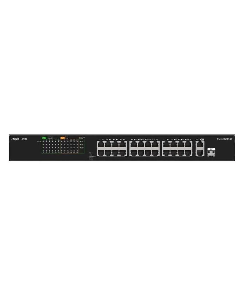 Reyee Switch Poe Enracable - 24 Entradas Rj45 + 1