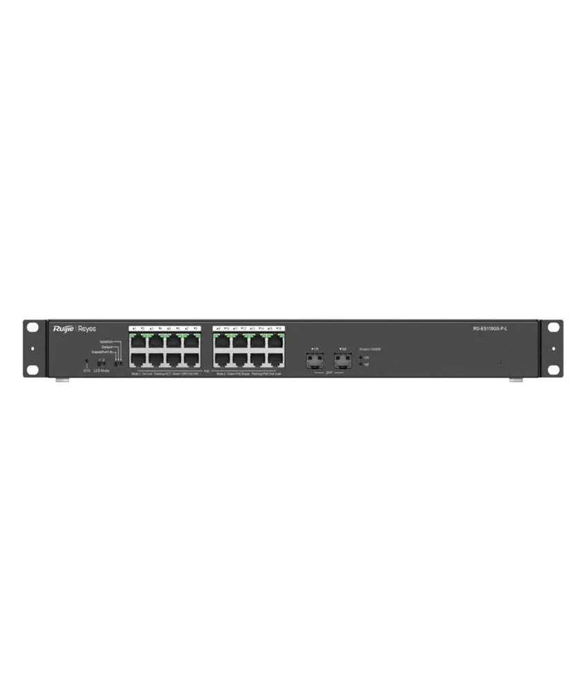 Reyee Switch Poe Desktop - 16 Portas Rj45 + 2 Portas