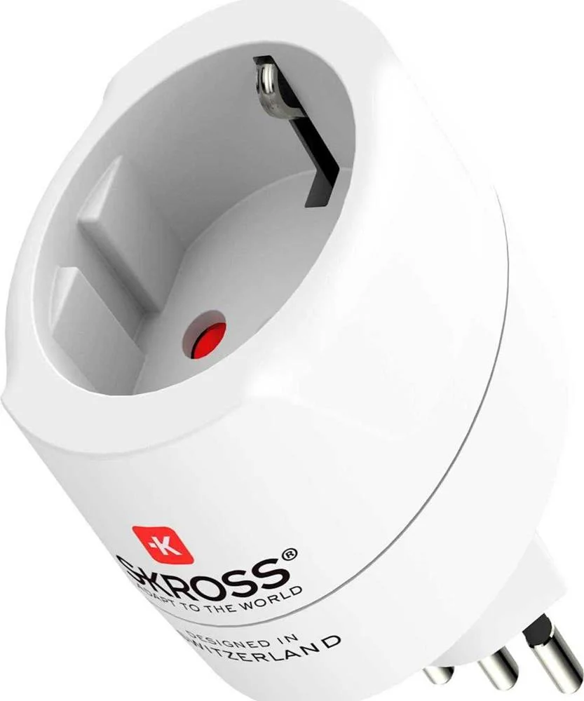Adaptador de Viaje Europa a Suiza + Italia + Bras.