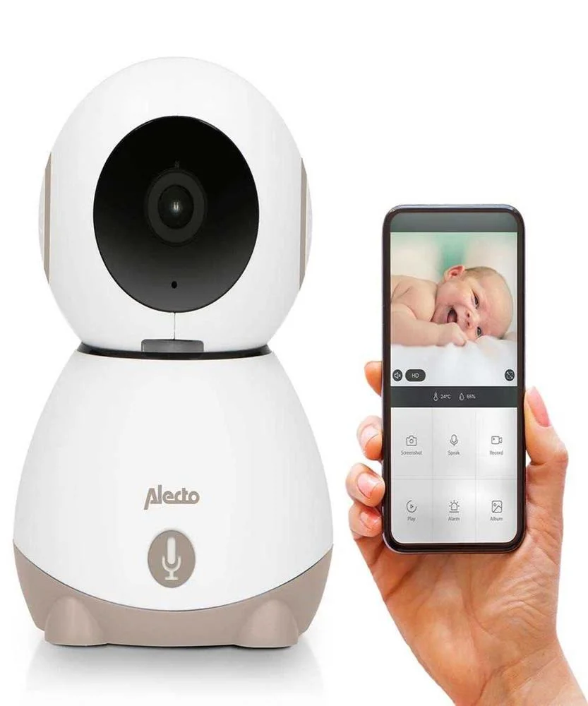 Monitor de Bebé Wifi com Câmara Branco