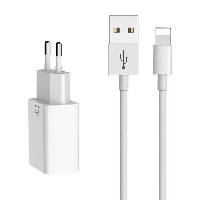 Carregador Duplo Usb Mcdodo Ch-6720 Eu Lightning 1m