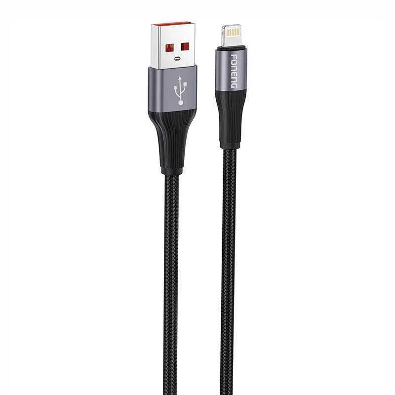 Foneng X112 Cabo Usb-A para Lightning 24a, 1m Bl