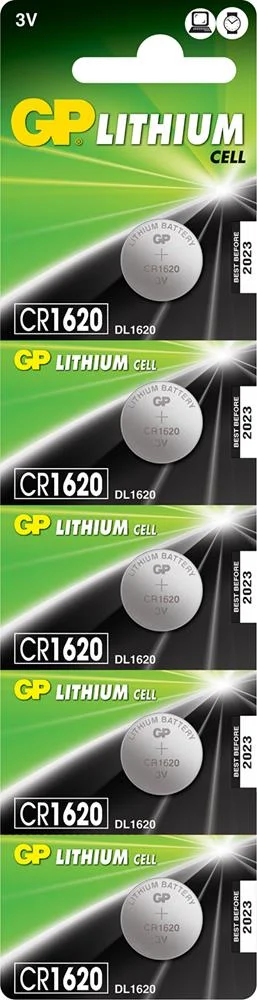 pilha botão de lítio cr1620