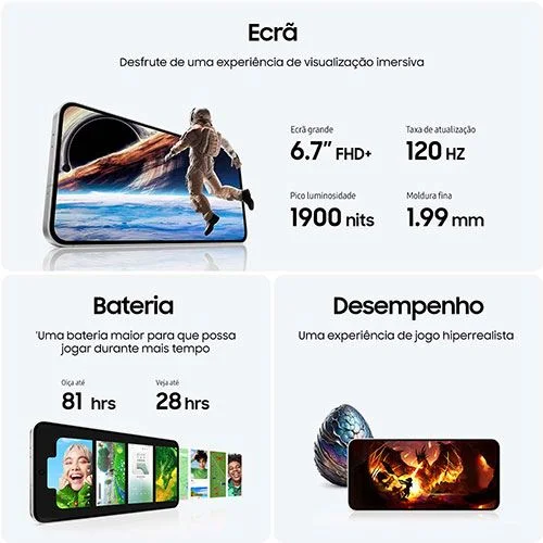 Smartphone Samsung Galaxy S24 Fe 5g 8/256gb Azul