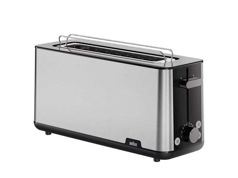 TOST. BRAUN HT1610BK 1R LARGA BLACK/INOX 1030W