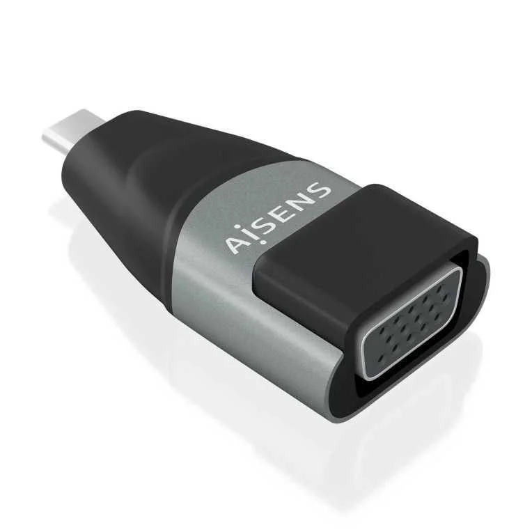 Adaptador Conversor Aisens Aluminio Usb-C/M a Vga.