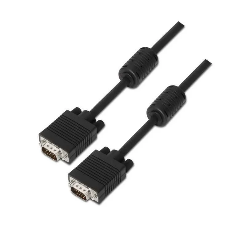 Cable Aisens Svga Con Ferrita Hdb15/M-Hdb15/M Neg.