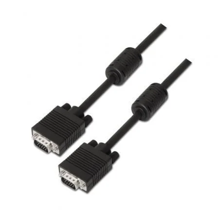 Cable Aisens Svga Con Ferrita Hdb15/M-Hdb15/M Neg.