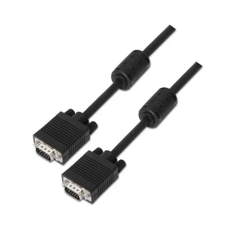 Cable Aisens Svga Con Ferrita Hdb15/M-Hdb15/M Neg.