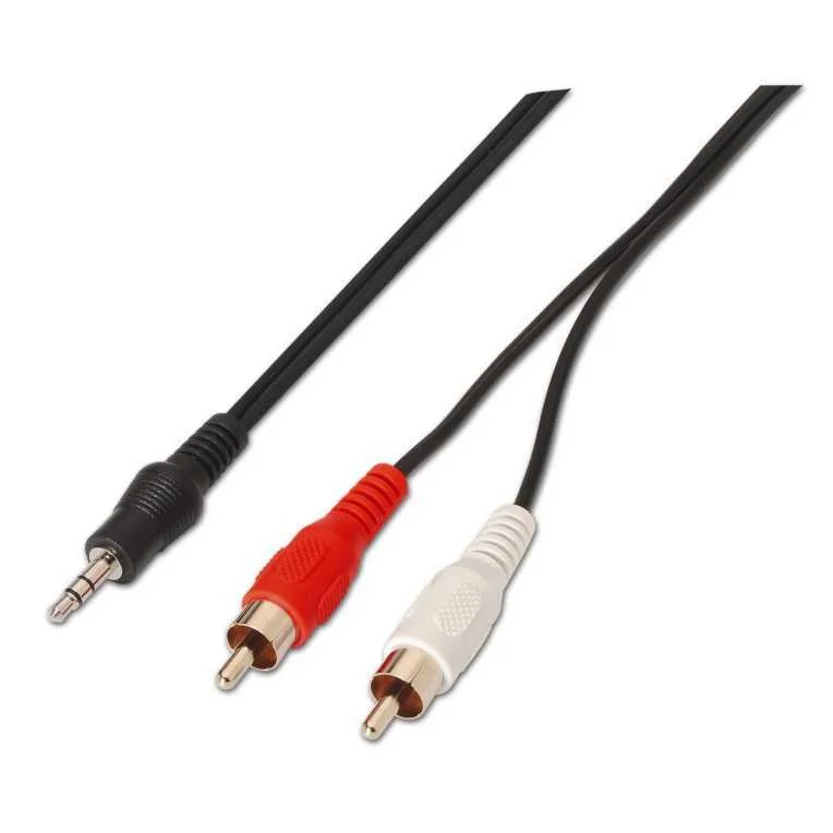 Cabo Aisens Audio Estereo Jack 35 M-2xrca M Neg