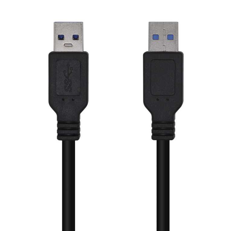 Cable Aisens Usb 3.0 Tipo A/M-A/M Negro 3.0m