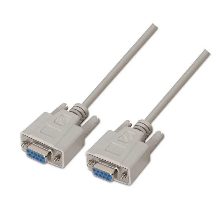 Cable Aisens Serie Null Modem Db9/H-Db9/H Beige 1.