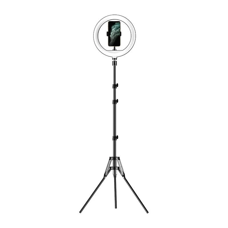 Tripé/anel luminoso Apexel Apl-Fl10jj14y (preto)