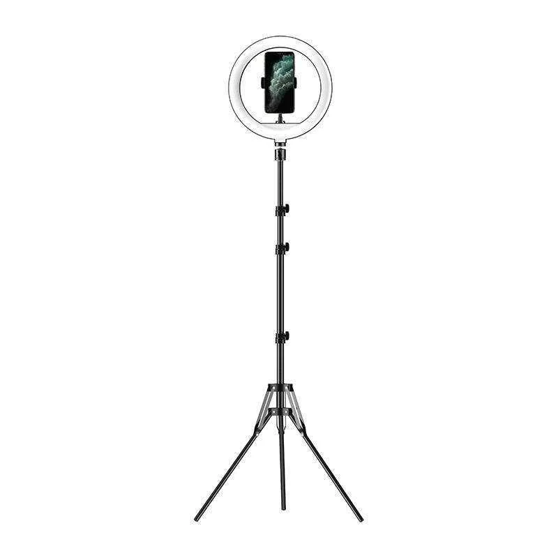 Tripé/anel luminoso Apexel Apl-Fl10jj14y (preto)