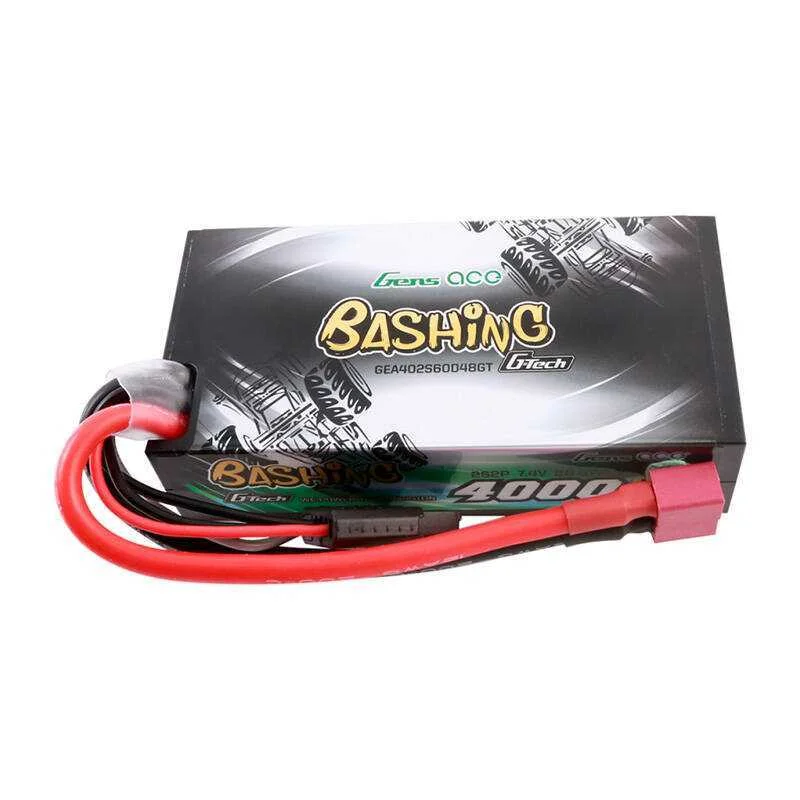 Lipo Gens Ace G-Tech 4000mah 2s2p 7.4v 60c Battery Pack