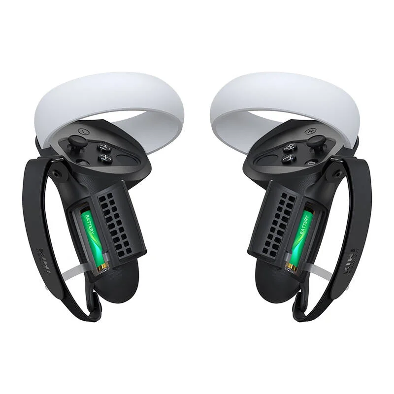 Controller Grip With Battery Door Kiwi Design Q1 Pro-2.2 For Meta Quest 2 Black