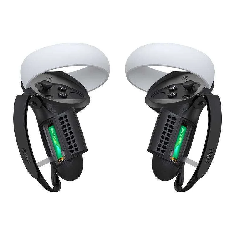 Controller Grip With Battery Door Kiwi Design Q1 Pro-2.2 For Meta Quest 2 Black