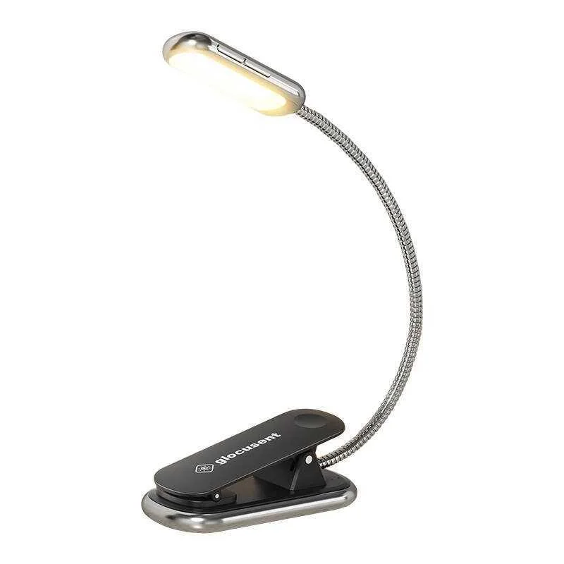 Wireless Lamp Glocusent Posh Premium Book Light, Usb-C 1000mah Timer (Black)