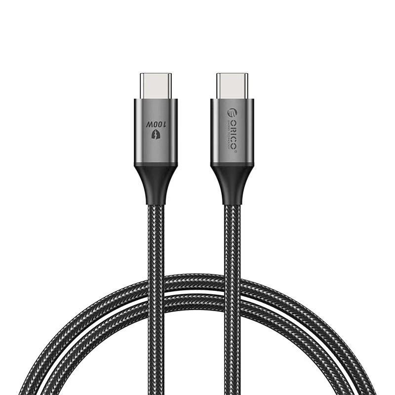 Cabo de Carregamento Orico 100w Usb-C para C - Preto