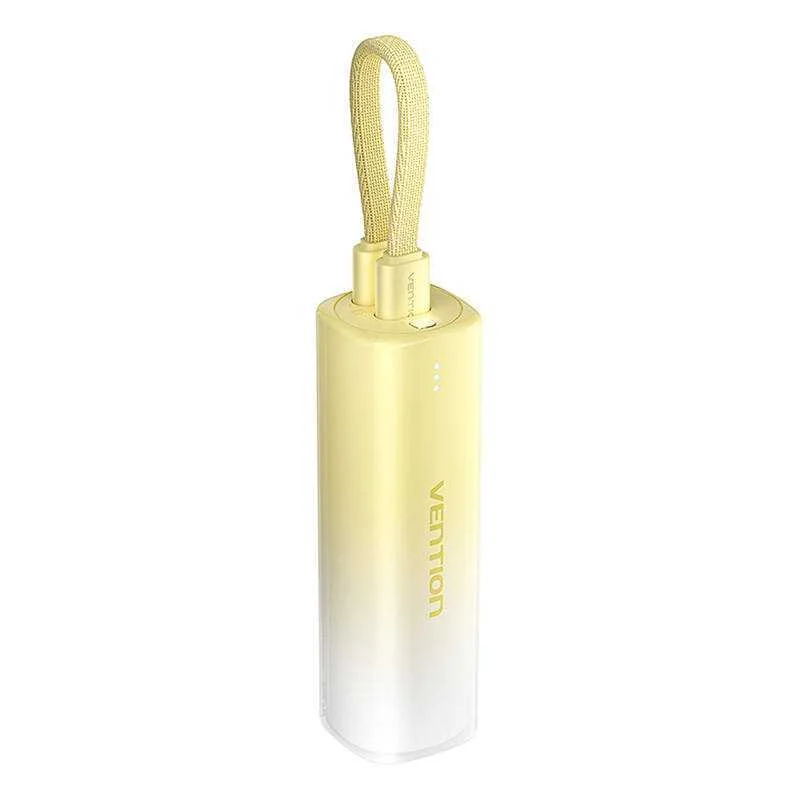 Powerbank 5000mah Vention Fhwy0 20w + Kabel Usb-C do Lightning (Zólty)