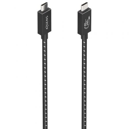 Cable Usb4 Aisens Gen3x2 40gbps 8k60hz 5a 48v 240w E-Mark C/M-C/M 1.5m