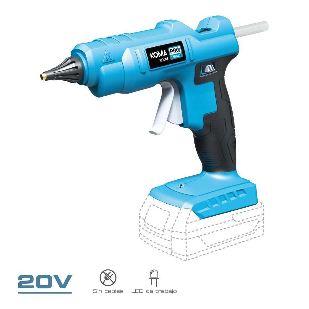 Pistola termofusível 20 v