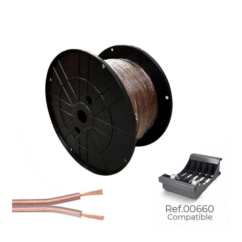 Cabo Paralelo 48v 2 X 0,75 Mm2 Transparente 500 M.