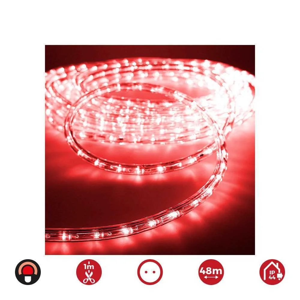 Tubo Flexível Fixo de 2 Vias 48m. 30 Led/M Ip44 V.