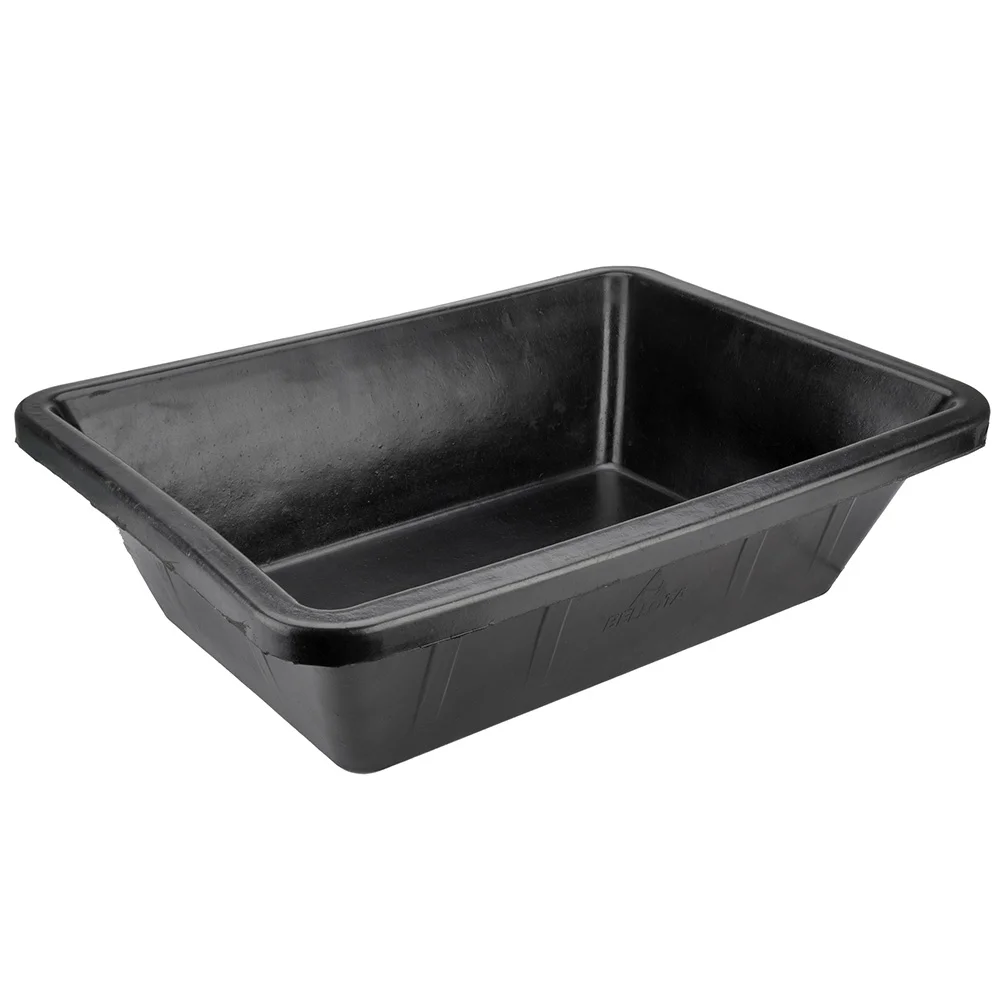 Gaveta 40 l de borracha preta resistente. ø685x50.
