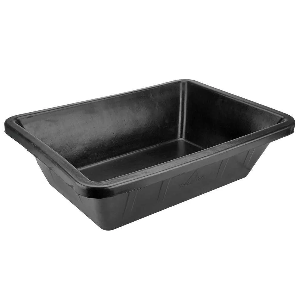 Gaveta 40 l de borracha preta resistente. ø685x50.