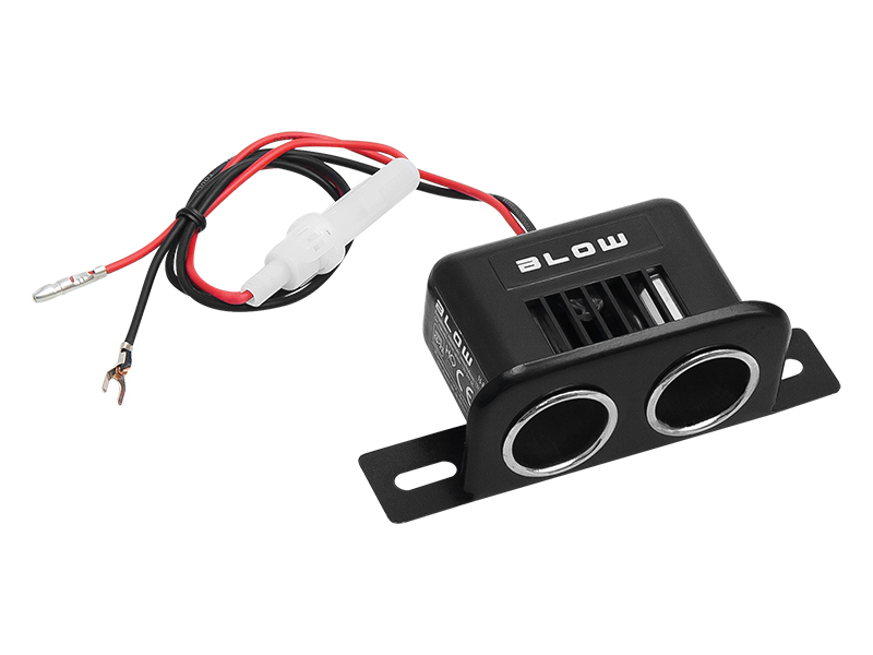 Tomada de Isqueiro de Automóvel 2x Cs-22 com Cabo
