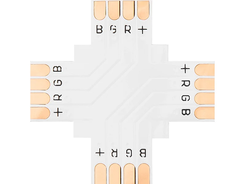 Conector para Tarefas LED Tipo "+" 10mm Rgb