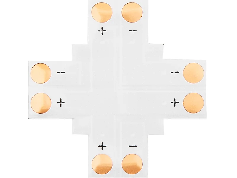 Conector para tarefas de LED Tipo "+" 8mm 2 pinos