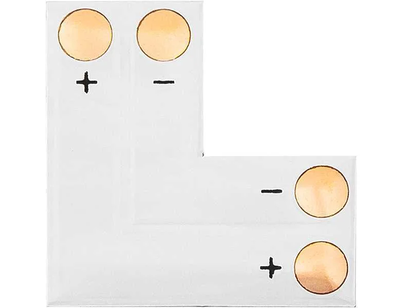 Conector para tarefas de LED Tipo "L" 10mm 2 pinos