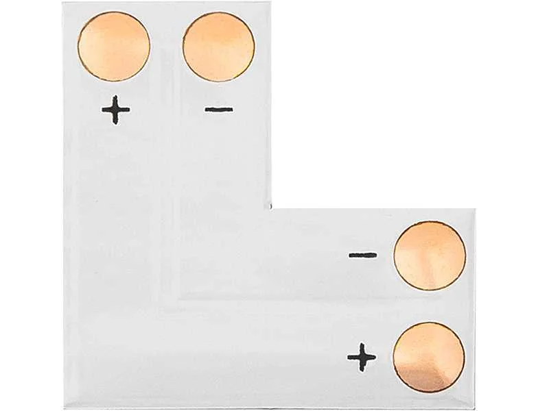 Conector para tarefas de LED Tipo "L" 8mm 2 pinos
