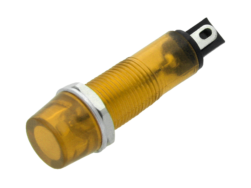 Lâmpada de Néon 6mm (Amarela) 230v