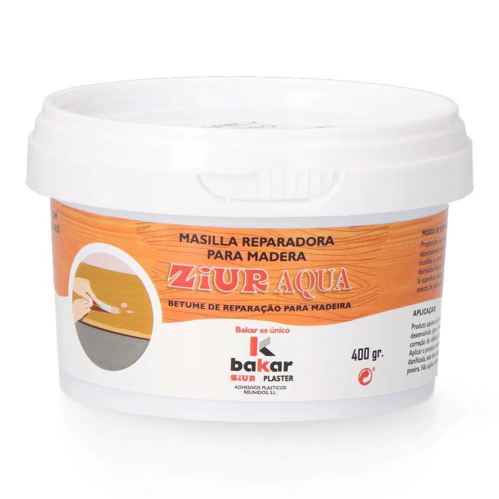 Massa de reparação de madeira 400 gr cor sapely