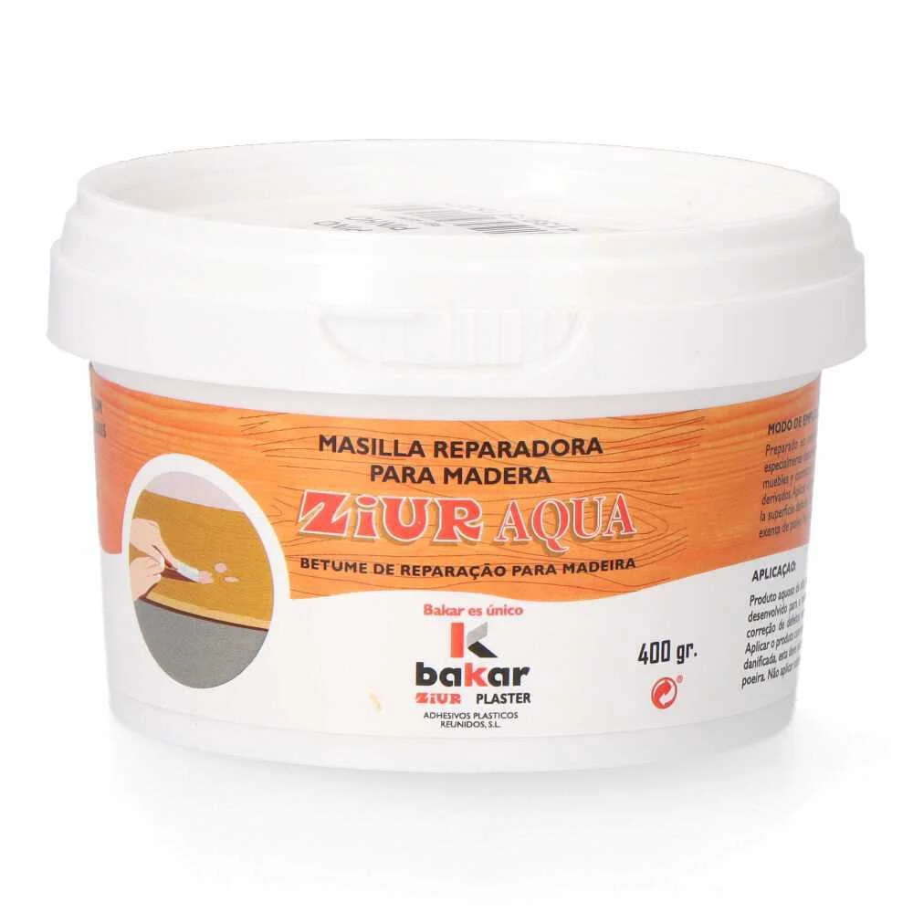 Massa de reparação de madeira 400 gr cor pinho