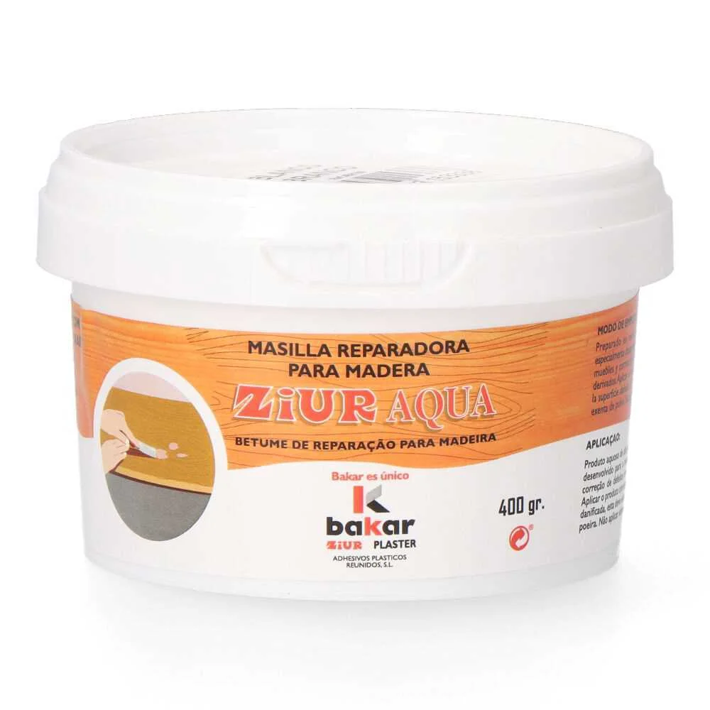 Massa de reparação de madeira 400 gr cor branco