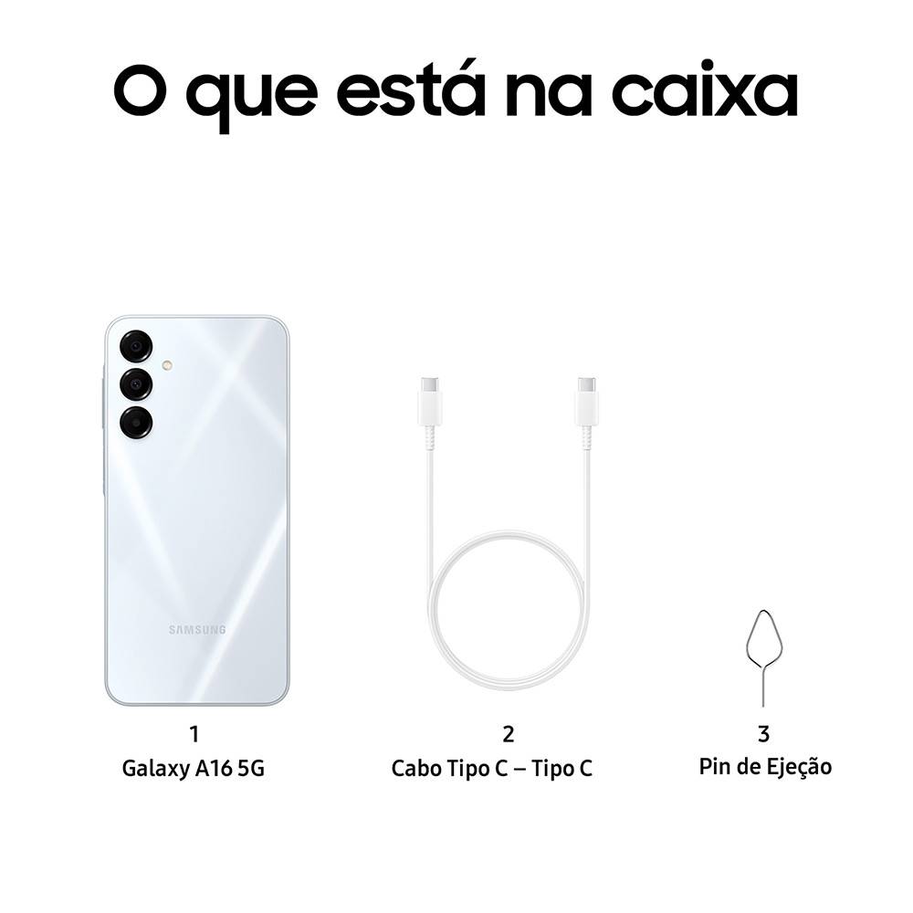 Smartphone Samsung Galaxy A16 5g 4/128gb Branco