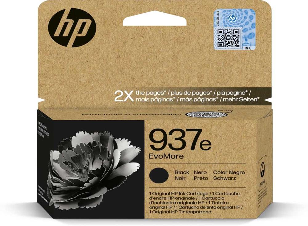Hp Tinteiro Evomore 937e Original Preto